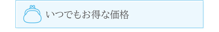 いつでもお得な価格
