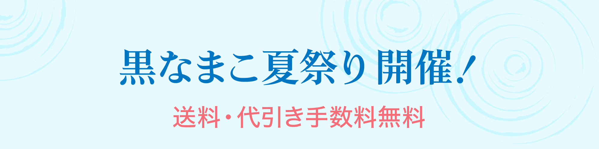 黒なまこ夏祭りセール2025