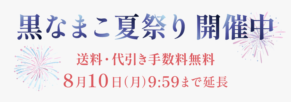 黒なまこ夏祭りセール2026
